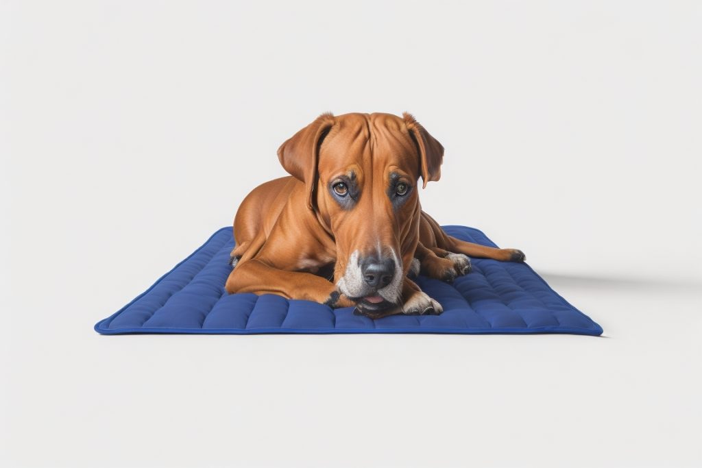 Dog Cooling Mat: A cooling mat that helps lower your dog's body temperature on hot sand.