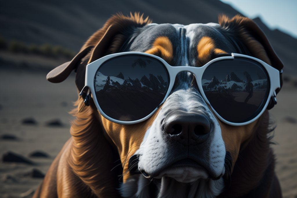 Doggy Sunglasses: Dog sunglasses or goggles to shield their eyes from the sun and sand.