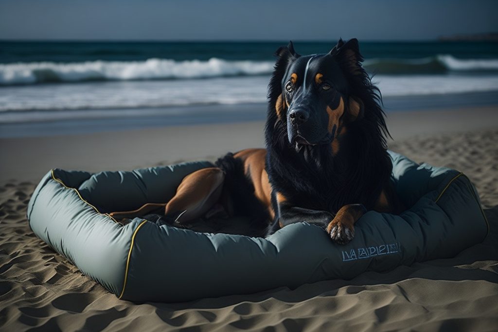 Portable Dog Bed: A lightweight and easy-to-carry bed for your dog to relax on the beach.